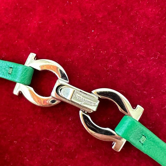 Ferragamo Green Gancini - Wraparound Bracelet - Picture 4 of 7